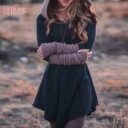 Women's Spring And Autumn Long Sleeve Hoodie Casual Top Dress - L&M LIFE PRODUCTS