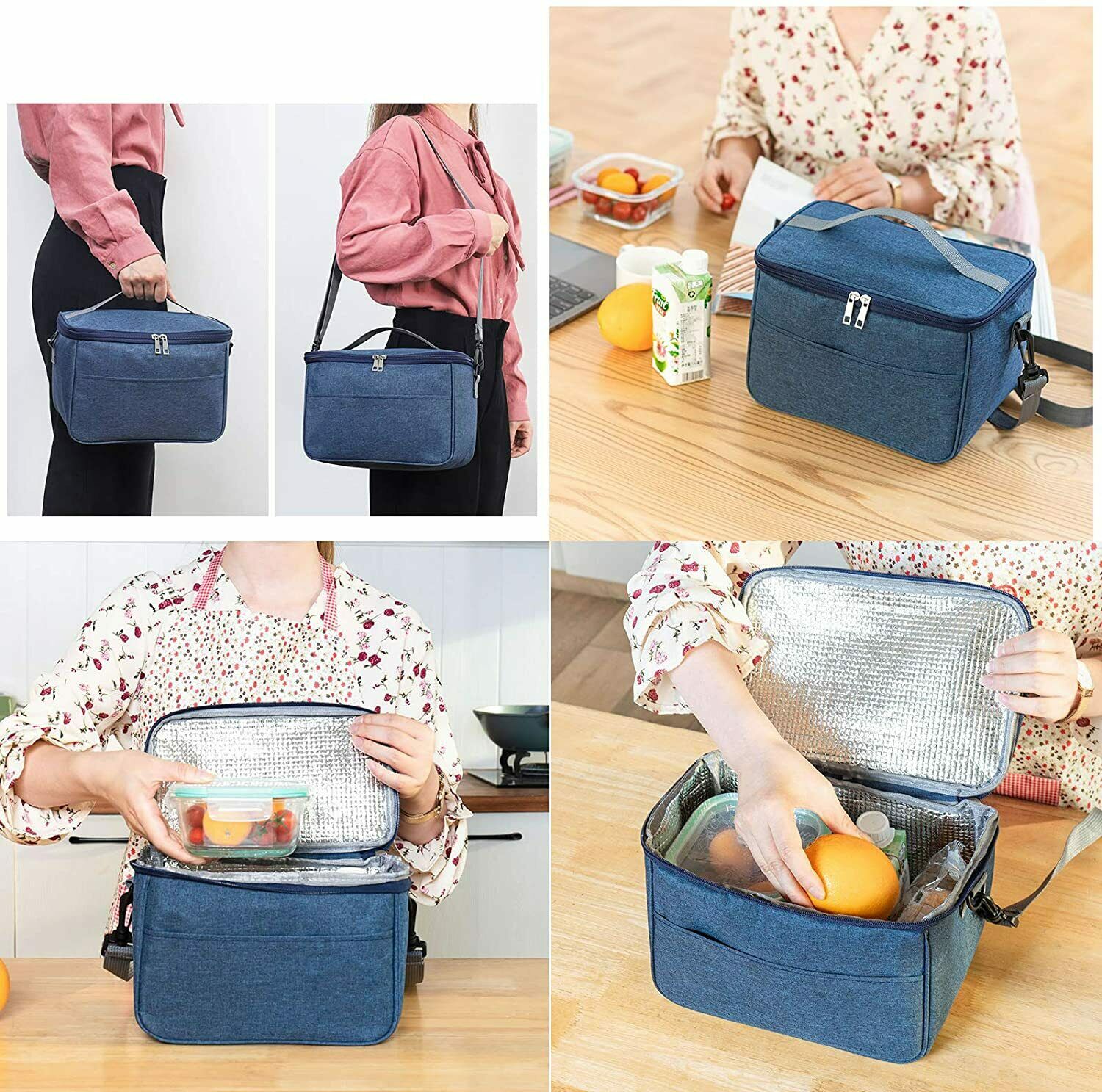 Lunch Bag Insulated Lunch Tote Bag Meal Prep Bento Box Cooler Bag for Men Women - L&M LIFE PRODUCTS